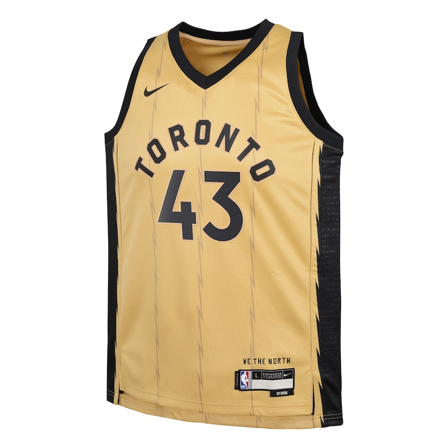 Youth Nike Pascal Siakam City Edition Swingman Jersey - Toronto Raptors