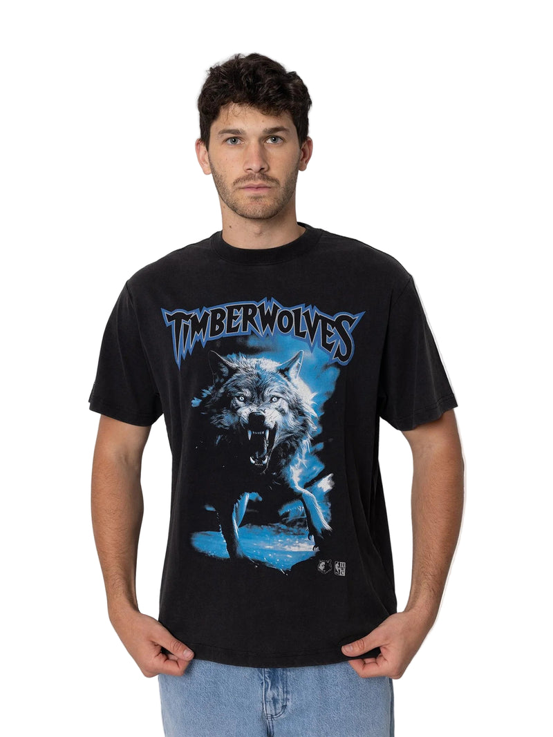 M&N Playoff Merch Tee - Minnesota Timberwolves (Faded Slate)
