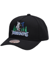 M&N Black Team Colour Pro Pinch Snapback - Minnesota Timberwolves