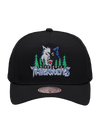 M&N Black Team Colour Pro Pinch Snapback - Minnesota Timberwolves