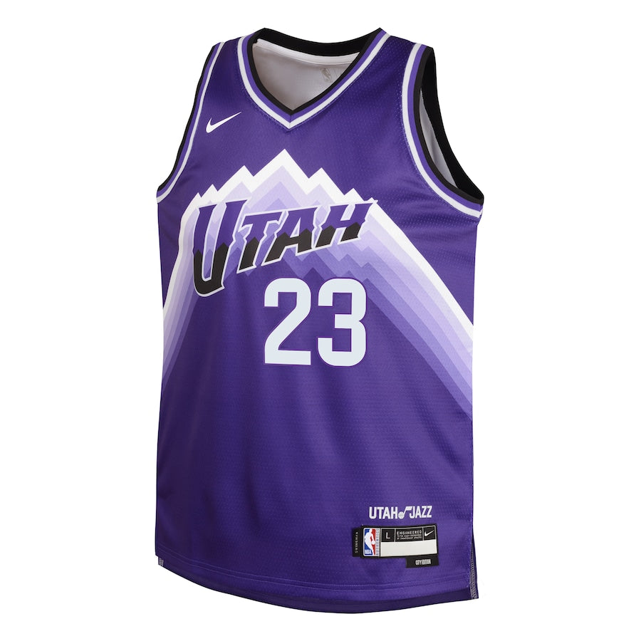 Youth Nike Lauri Markkanen City Edition Swingman Jersey - Utah Jazz