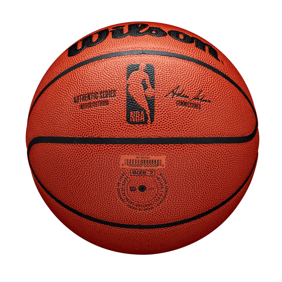 Wilson NBA Authentic Series Indoor/Outdoor Basketball (Size 7)