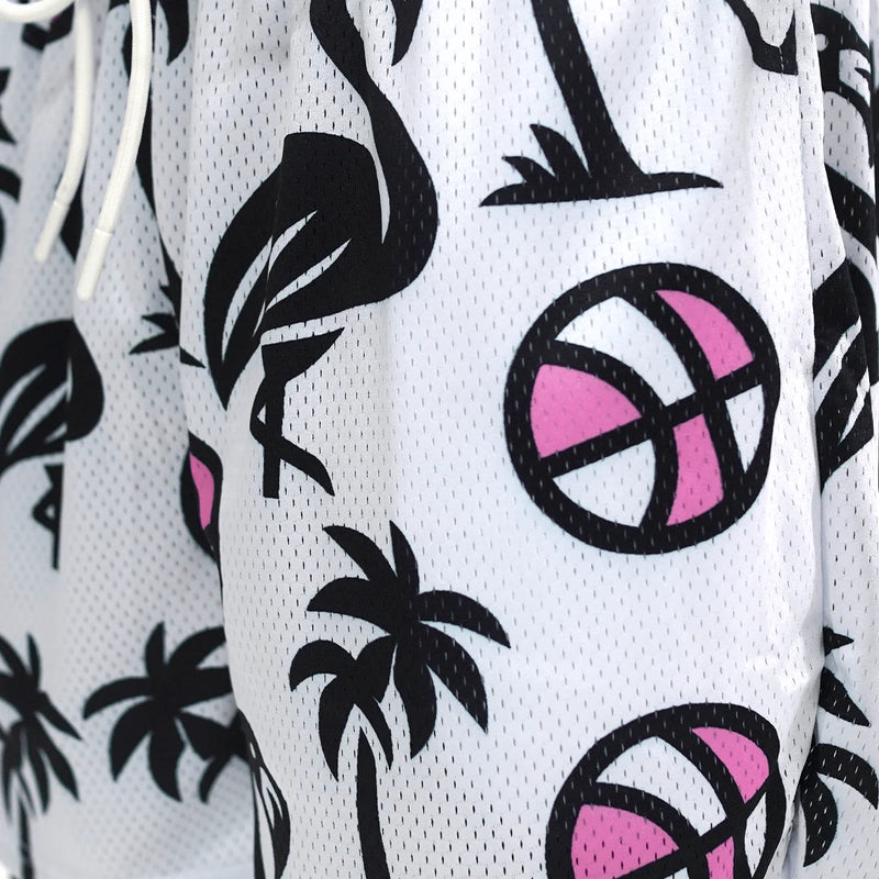 Deuce Mesh Shorts - Paradise White