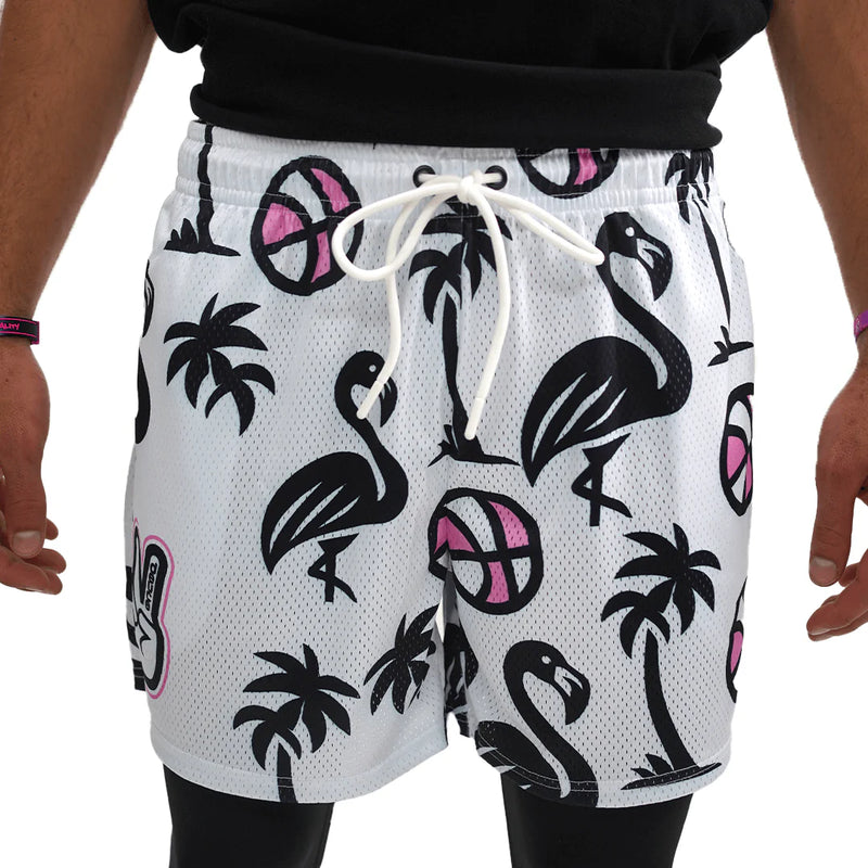 Deuce Mesh Shorts - Paradise White