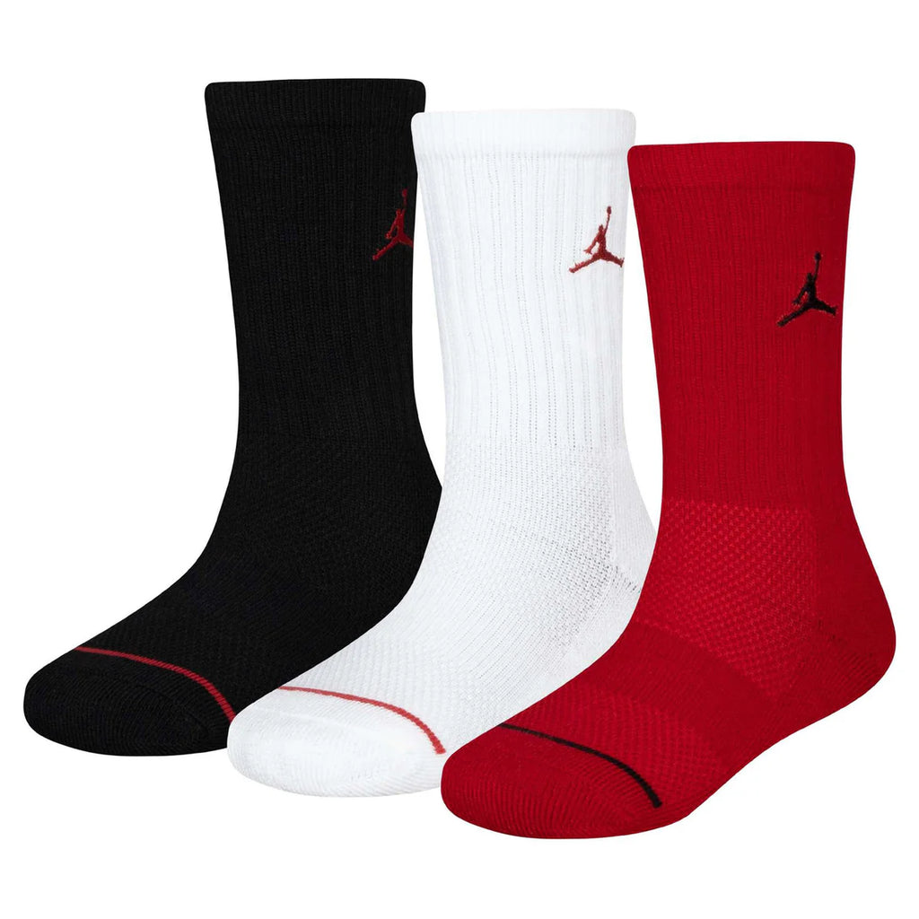 Youth Jordan 3-Pack Crew Socks (Extra Small) UJ0010-R78