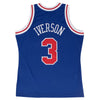 Allen Iverson Hardwood Classic Jersey (1996/97 76ers Blue) New Cut