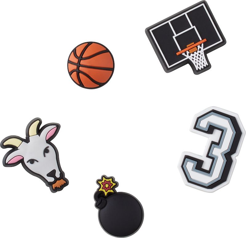 Crocs Jibbitz Charm - Basketball Star 5 Pack