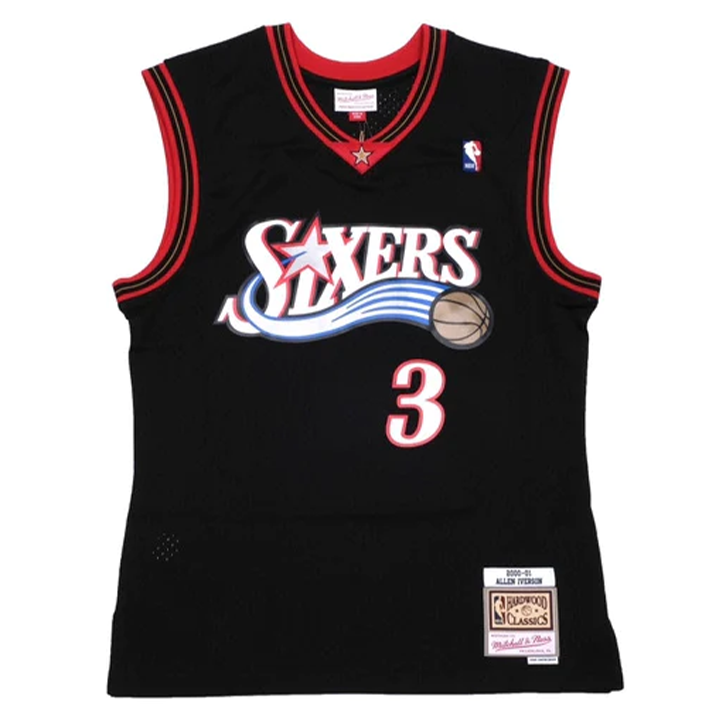 Allen Iverson Hardwood Classic Swingman Jersey Away (Philadelphia 76ers 00/01) New Cut