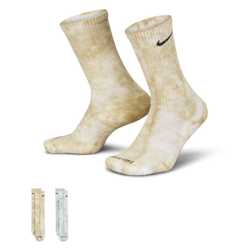 Nike Everyday Plus Cushioned Tie-Dye Crew Socks (2 Pairs) DM3407-912