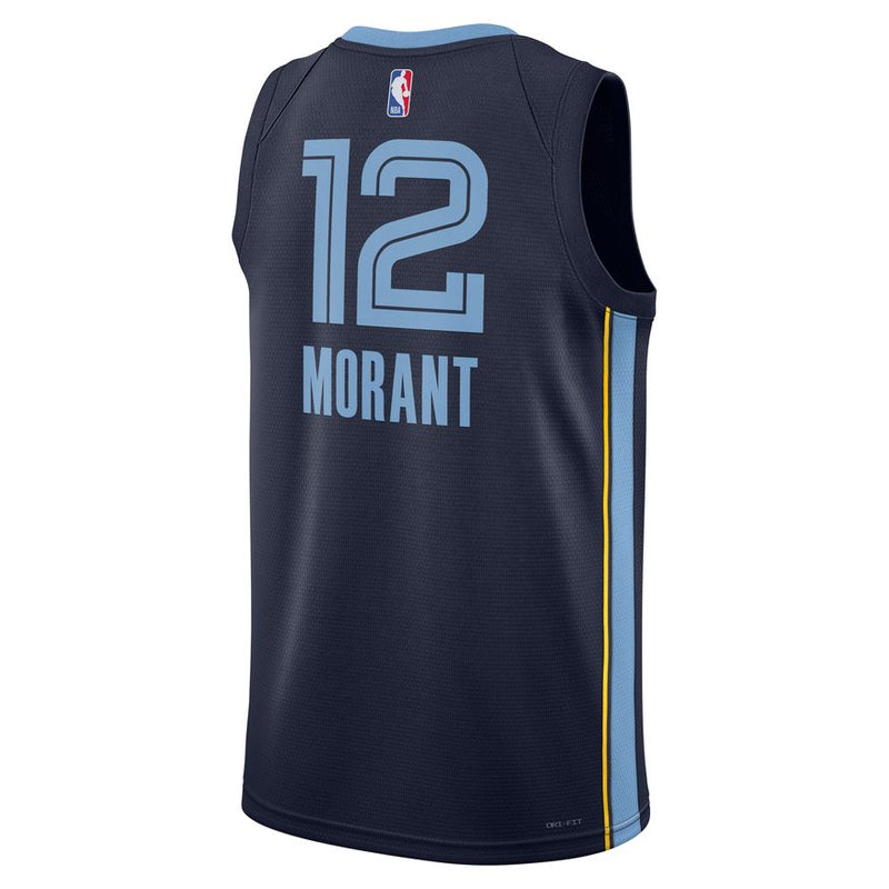 Ja Morant Game Worn Memphis Grizzlies 2021-2022 Season Jersey, INVICTUS, PART II, 2022