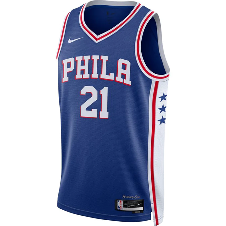 AUTHENTIC Joel Embiid Nike ADV Philadelphia 76ers 22-23 NBA City