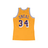 Shaquille O'Neal Hardwood Classic Jersey Gold 96-97(Los Angeles Lakers) New Cut