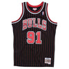 Dennis Rodman Hardwood Classic Swingman Jersey Black ALT (Chicago Bulls 95/96) New Cut