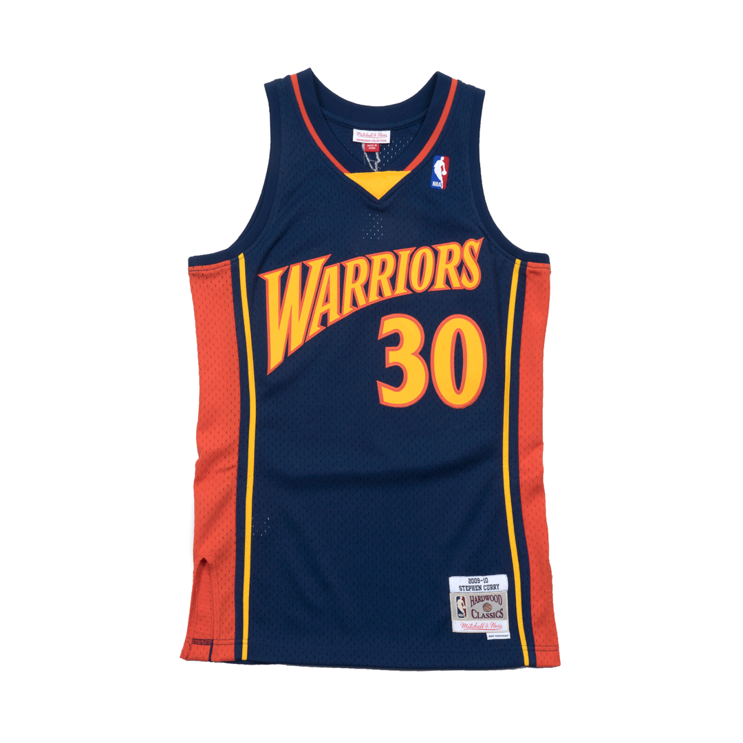 M&N Stephen Curry Hardwood Classic Swingman Jersey Away (Golden