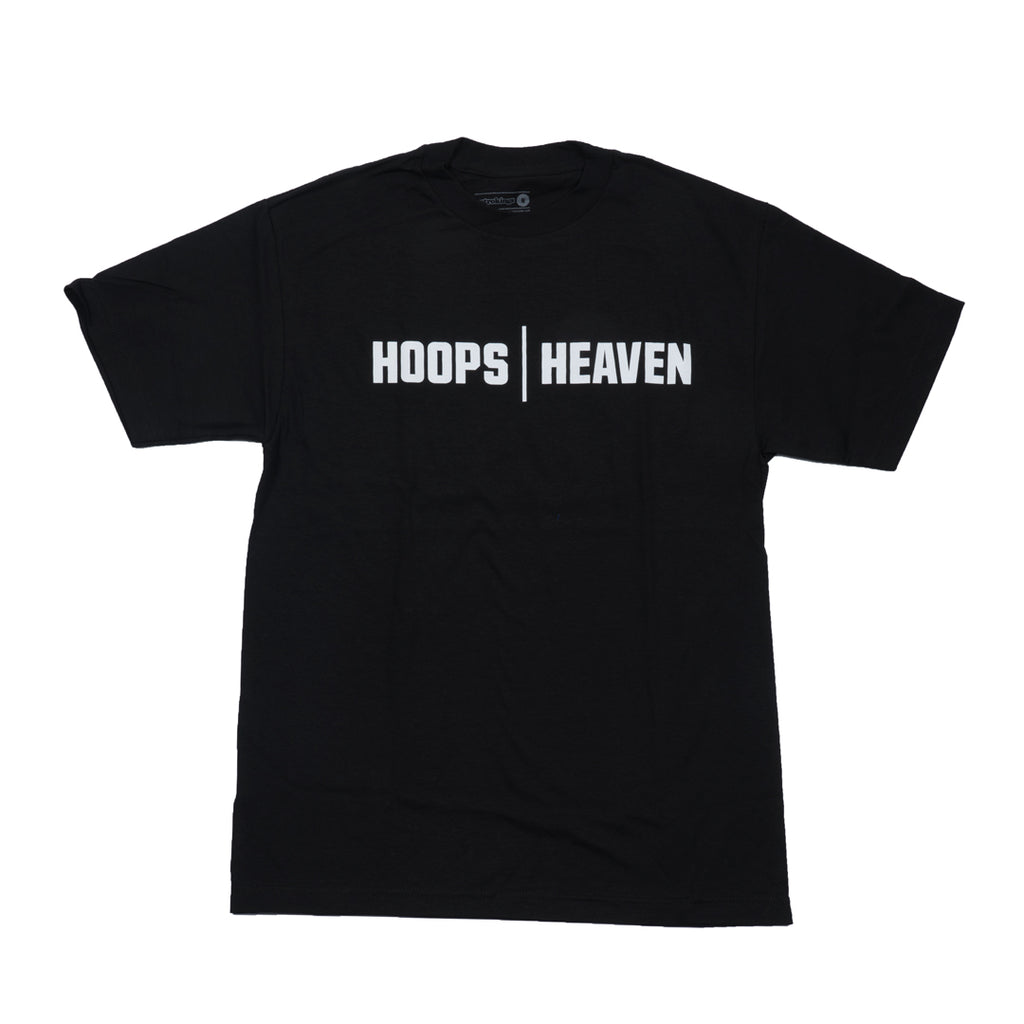 Hoops Heaven Word Tee - Black