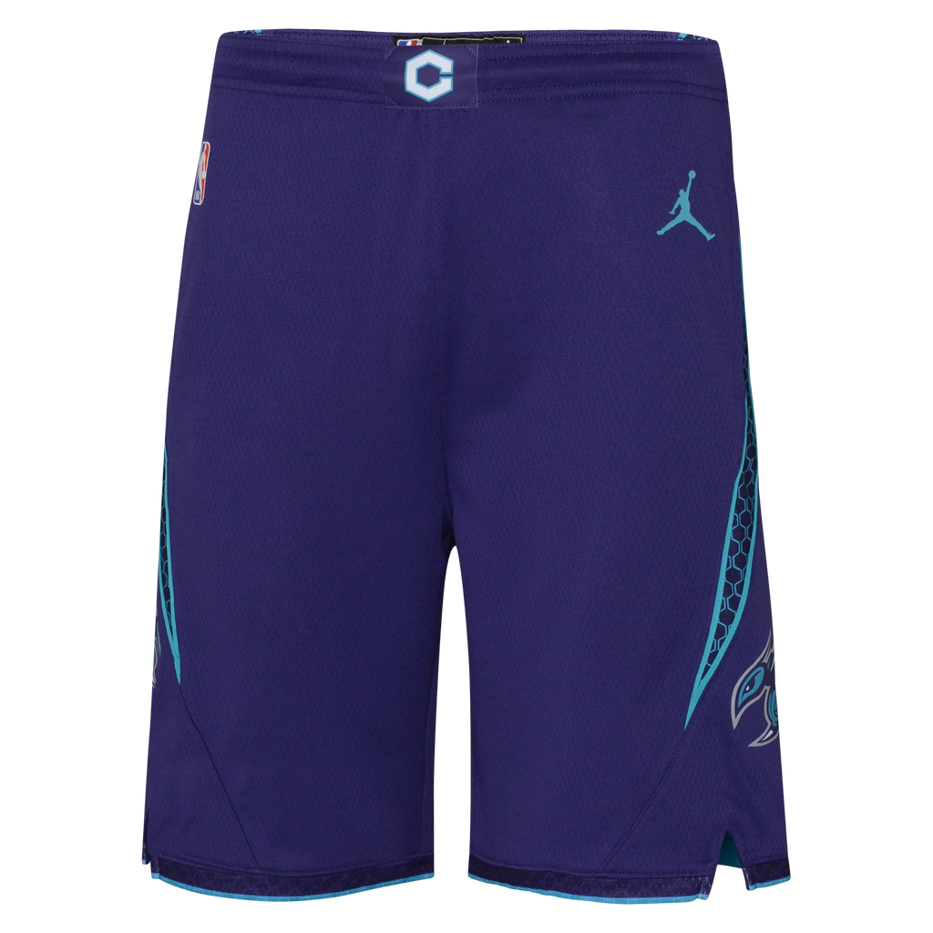 Youth Jordan 22/23 NBA Swingman Statement Shorts - Charlotte Hornets