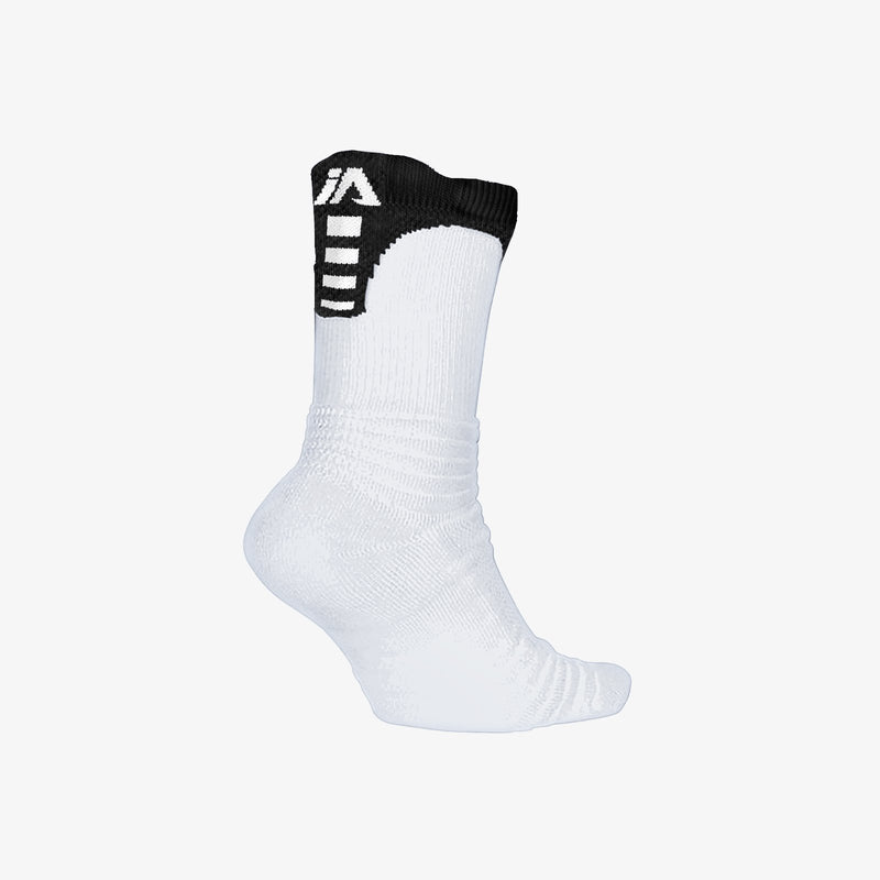 iAthletic Elite Crew Sock - (White/Black)