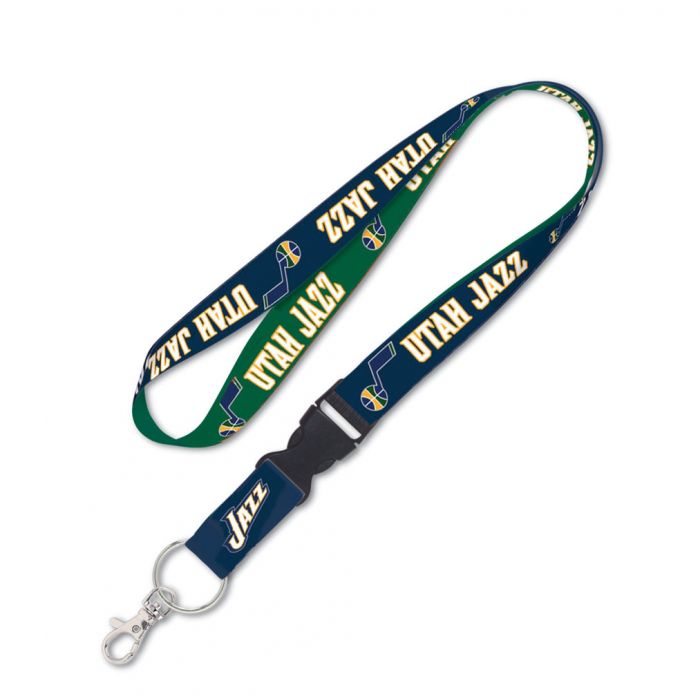 Wincraft Utah Jazz Lanyard W/Detachable Buckle 1” (Navy/Green)