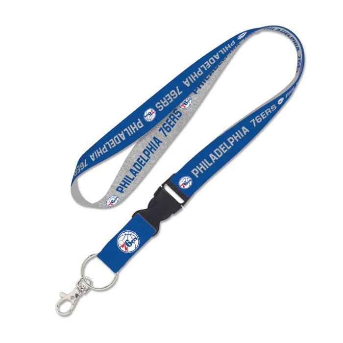 Wincraft Philadelphia 76ers Lanyard W/Detachable Buckle 1” (Blue/Grey)