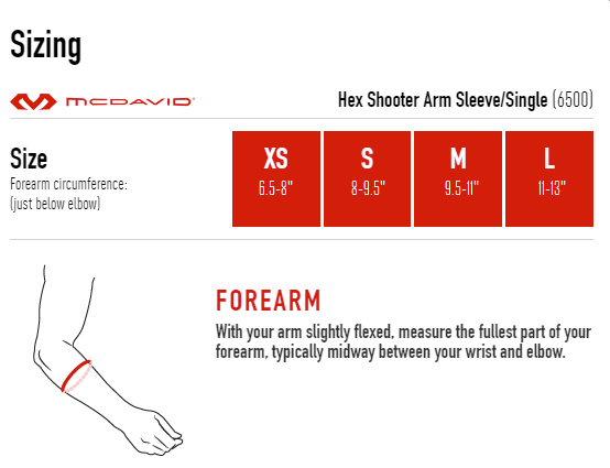 McDavid Hex Shooter Arm Sleeve Single (White)
