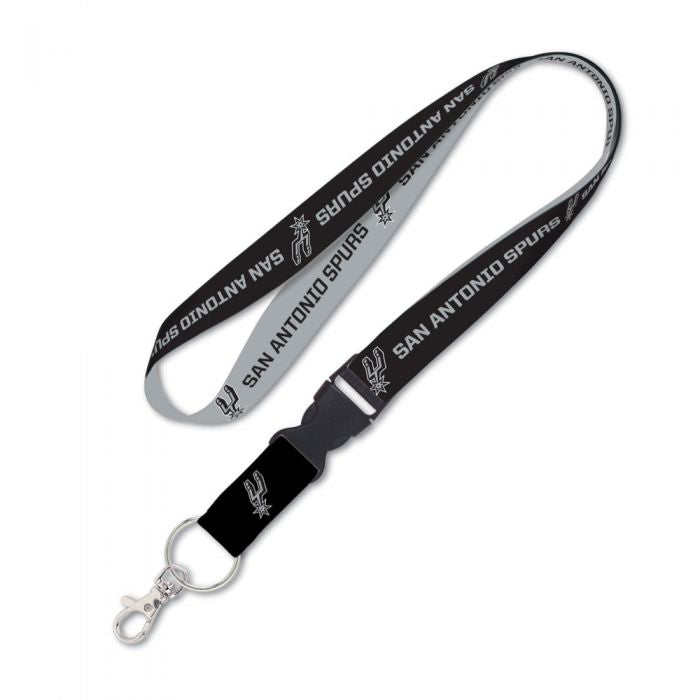 Wincraft San Antonio Spurs Lanyard W/Detachable Buckle 1” (Small Text)