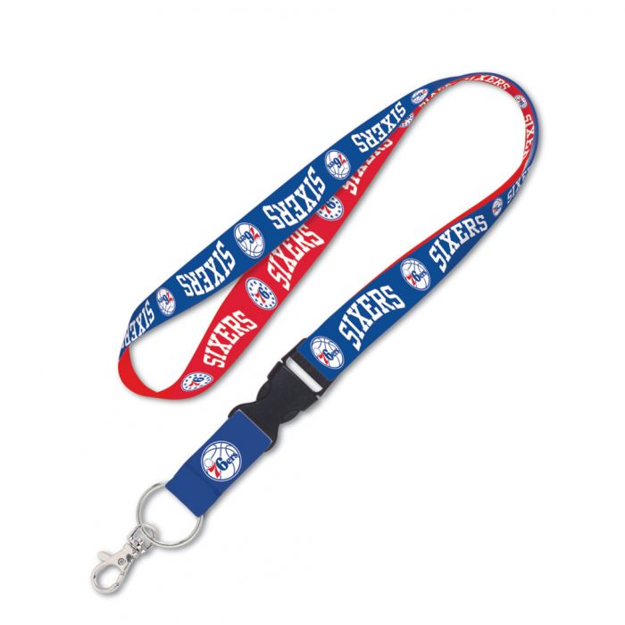 Wincraft Philadelphia 76ers Lanyard W/Detachable Buckle 1” (Blue/Red)