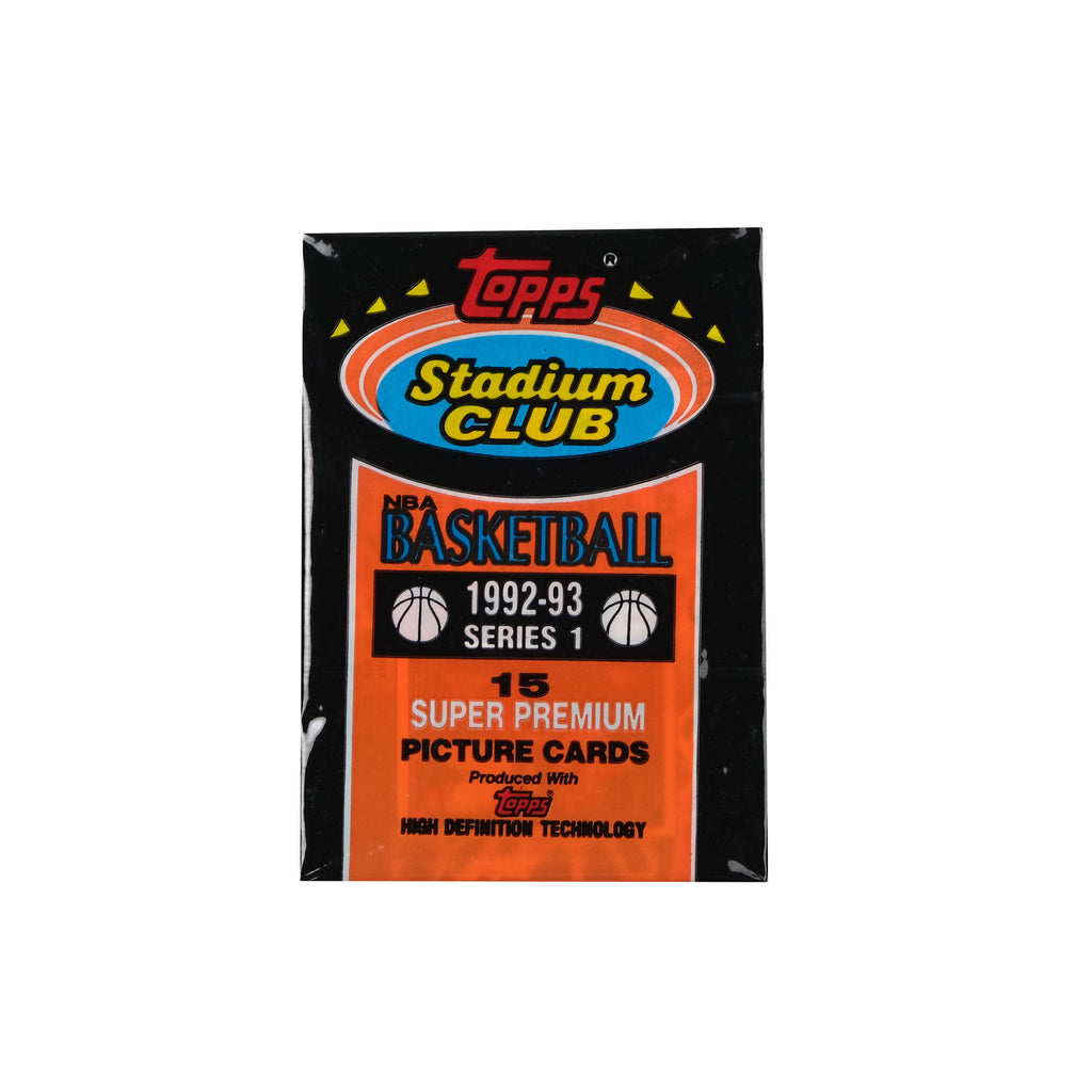 Topps Stadium Club 1992/93 Series 1 Basketball Cards Pack