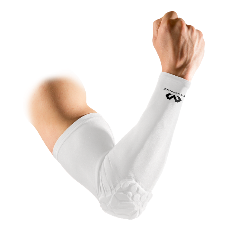 McDavid Hex Shooter Arm Sleeve Single (White)