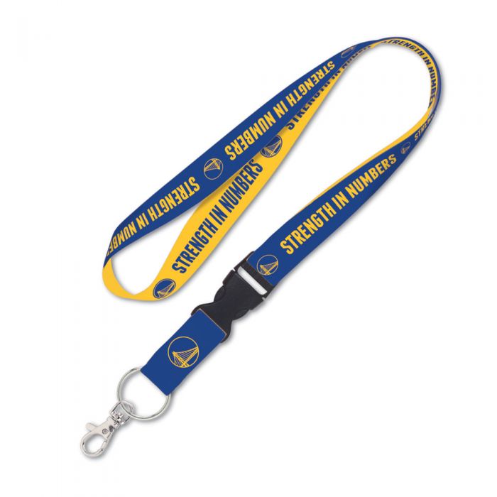 Wincraft Golden State Warriors Lanyard W/Detachable Buckle 1” (Strength/Numbers)