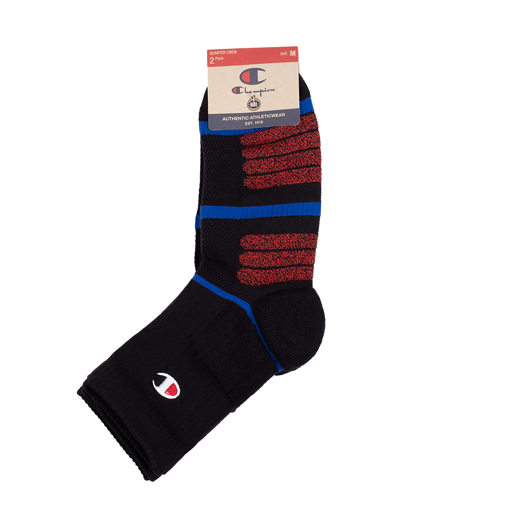 Champion NBL Quarter Sock - 2 Pk - Black