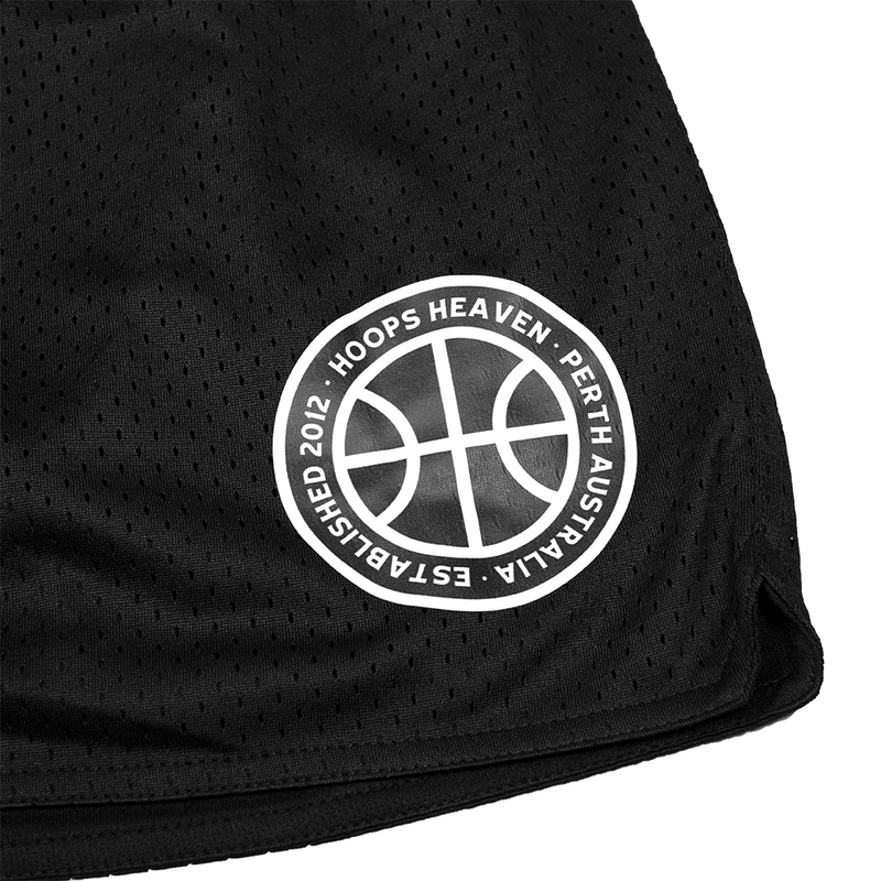 Hoops Heaven Logo Mesh Shorts - Black