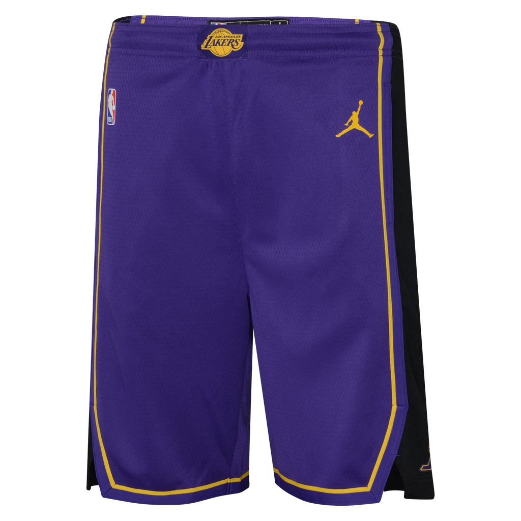 Youth Jordan NBA Swingman Statement Shorts - Los Angeles Lakers