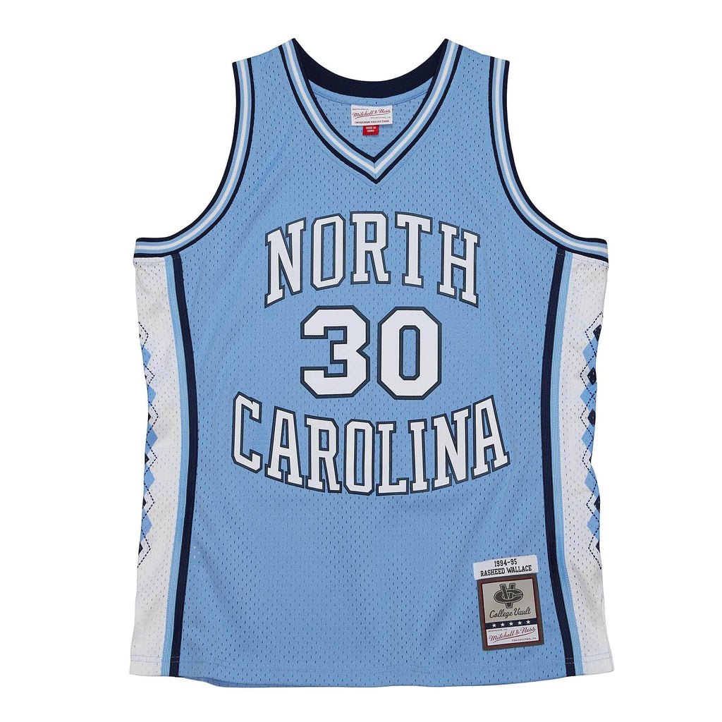 NCAA Rasheed Wallace North Carolina Tar Heels Hardwood Classic Jersey - Carolina/White
