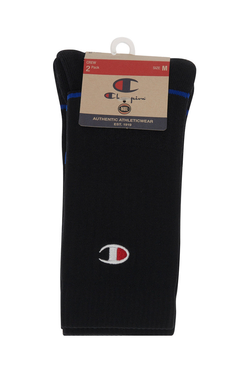 Champion NBL Crew Sock - 2 Pk - Black